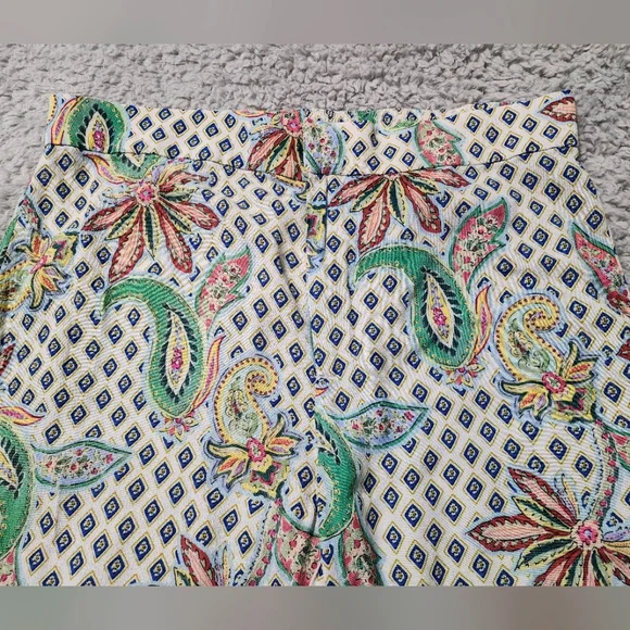 Zara Paisley Printed Flared Trousers - Picture 4 of 8